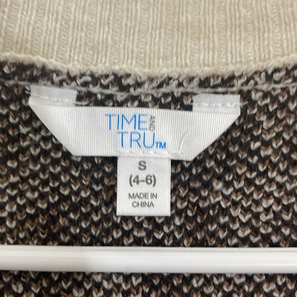Time and Tru Women's belted sweater vest Size 4-6 - Picture 2 of 11